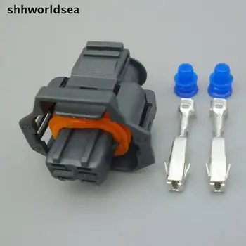 shhworldsea 10sets vandeniui 2 pin dyzeliniais common rail įpurškimo pin jungtis su terminalo 3.5 mm