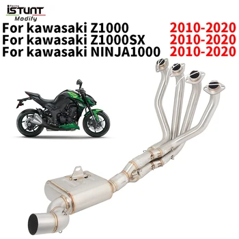 Už Kawasaki Z1000 Z1000 SX Ninja1000 2010 - 2020 M. Motociklo Išmetimo Pakeisti Priekiniai Link Vamzdžio Espace Moto Su Priešslėgis dėžutę