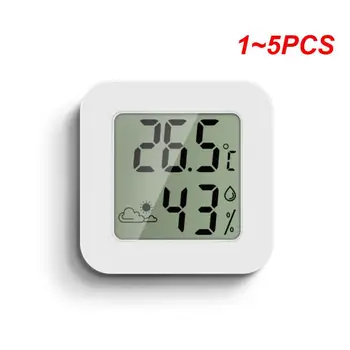 1~5VNT Mini LCD Skaitmeninis Termometras su Drėgmėmačiu Elektroninis Drėgmės, Temperatūros Matavimo Oro Komfortas Indikatorius Termometras
