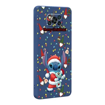 Disney Dygsnio Kalėdų Telefoną Atveju Xiaomi Poco M4 Pro M3 M5s Pro X3 X3 X4 NFC F4 C40 F3 GT M5 Aikštėje Skysčio Dangtelį Prabanga