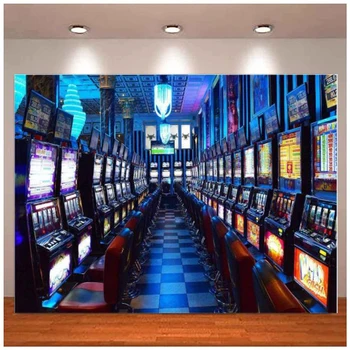Lošimo Automatų Fotografijos Fonas Sėkmės Nugalėtojas Žaisti Kazino Žaidimas Lošti Žaidimas Salė Fone Las Vegase Temą Gimtadienio