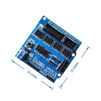 Nemokamas pristatymas Sensor Shield V5.0 jutiklis plėtros valdybos UNO MEGA R3 V5 už Arduino elektroniniai blokai robotas dalys