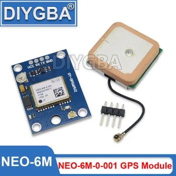 GY-NEO6MV2 NEO6MV2 GPS Modulis 3V-5V NEO-6M Su Skrydžio Valdymo EEPROM MWC APM2.5 Didelių Antena Arduino NEO-6M-0-001 Valdyba