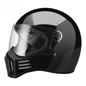S-2XL Ryškiai Juodos Anti-Rudenį Motokroso Kask dilimui Motociklo Prekių Kvėpuojantis Galvos Apsauga Visą Veidą Dviratininkas Šalmas