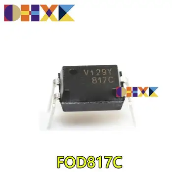 【100-50PCS】Naujas originalus FOD817C CINKAVIMAS-4 tiesioginis FOD817 ekrano atspausdintas 817C tranzistorius optocoupler