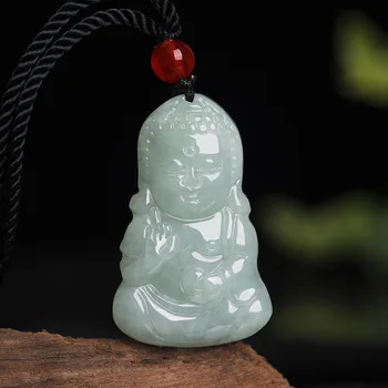 Gamtos A-klasės Jade Kūdikių Buda Pakabukas Išskirtinį ir Populiarus Paprastas Pakabukas