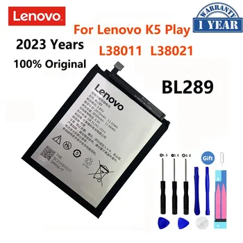 2023 Metų 100% Originalus Baterija Lenovo K5 Žaisti L38011 L38021 3030mAh BL289 Mobiliojo Telefono Baterijos Pakeitimas Bateria