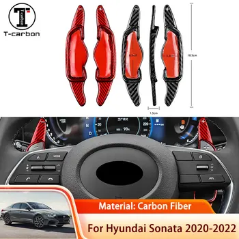 Automobilio Vairas, skirta Hyundai Sonata DN8 2020 2021 2022 2023 Auto Anglies Pluošto DSG Pavarų Perjungimo Jungiklis Pratęsimo Padengti Stilius