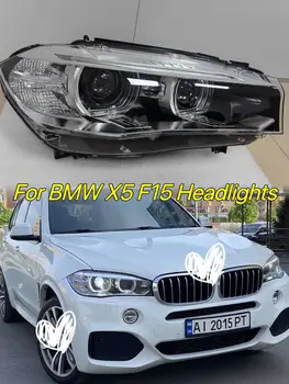 BMW X5 F15 NESLĖPĖ priešakinių Šviesų Originalios OEM Headamp 2014-2018 M. Metų OEM 63117317101/102