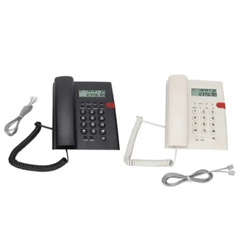 K010A-1 Corded Phone CallerID Muzikos Saugojimo Rankas, Skambina Stalinį Laidinį Telefoną, Viešbutis Home anglų
