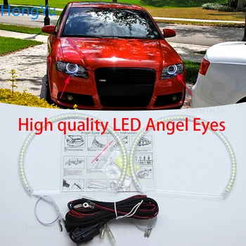 Audi A4, S4, RS4 2005 m. 2006 m. 2007 m. 2008 m. 2009 Puikus Angel Eyes Ultra ryškūs smd led Angel Eyes kit halo žiedai
