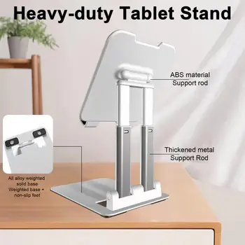 Reguliuojamas Tablet Stand Sunkiųjų Planšetinio kompiuterio Stovas Stabilus, Reguliuojamas Tablet Telefono Turėtojas Stovėti su už Saugų Pardavėjai