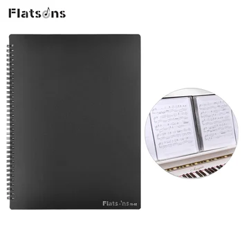 Flatsons FB-02 A4 formato Muzikos Partitūros Laikiklis Popieriaus Lapo Dokumento Organizatorius Katalogą 40 Kišenės Gitara, Smuiku, Pianinu Žaidėjai