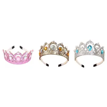 Princess Crown Rožančiai Kristalų Topper Skrybėlės, Papuošalai Baroko Reikmenys, Papuošalai Helovinas Suaugusiems Moteris Nuotakos