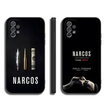 Narcos TV Serialas Pablo Escobar Telefono dėklas, Skirtas Samsung Galaxy Note 20 10 Plius Ultraa Lite J5 A81 J7 2016 J6 J4 Pro Minkštas Viršelis