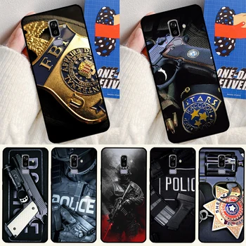 Simbolis Policijos Case For Samsung Galaxy J3 Skyrius J5 J7 2017 J1 A3 A5 2016 A6 A7 A8 A9 J8 2018 J6 J4 Plius Padengti