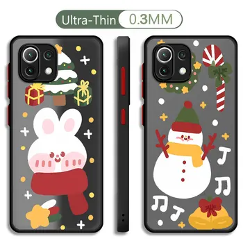Linksmų Kalėdų Telefoną Atveju Xiaomi Mi-10 Pastaba Lite 12T Pro 13 Ultra 12 13 Pro 10T 12X 11 Lite 9T 11T 13 Shell Matinis Dangtelis