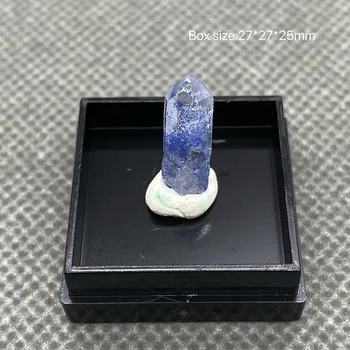 100% Natūralus Brazilijos dumortierite Crystal Healing Kristalų (gali būti naudojamas kaip pakabukas)gali būti naudojamas kaip pakabukas) dėžutės dydis:2.7 mm