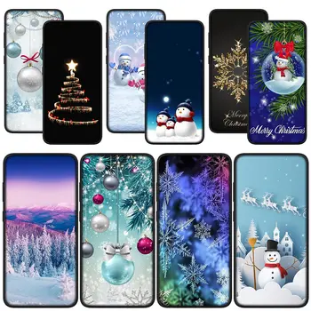 Linksmų Kalėdų Sniegas, Snaigės, Sniego Korpusas, skirtas Samsung Galaxy S20 S21 Fe S23 + S22 Ultra S8 Plius A12 A13 A21S A71 Padengti Atveju