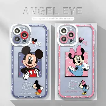 Anime Mickey Mouse Aišku, Telefono dėklas 14 13 12 11 Pro Max Mini XR XS Max X XS 7 8 6 6S Plus SE 2022 Angelas Eyess