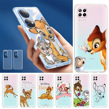 Bambi Thumper Disney Skaidrus Silikoninis Dangtelis, Huawei P50 P40 30 P20 Pro P10 P8 P9 Lite E Plius 2019 Telefono Dėklas