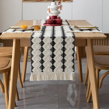 Valgomasis stalas ilgo stalo runner sujungimas kutas vėliavėlę medvilnės skalbiniai, namų apyvokos naktiniai rankšluostį grotelės placemat