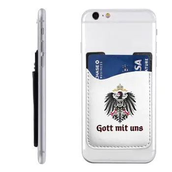 Custom Dievas Su Mumis Telefonu Piniginės Atveju Klijų Herbas Vokietijos Imperijos Vėliava Kredito Lizdo Laikiklį