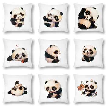 Animacinių Filmų Gyvūnų Panda Liūtas Modelis Pagalvėlė Padengti Užvalkalas Namų Miegamajame, Gyvenamasis Kambarys Sofos, Automobilių Dekoratyvinis 