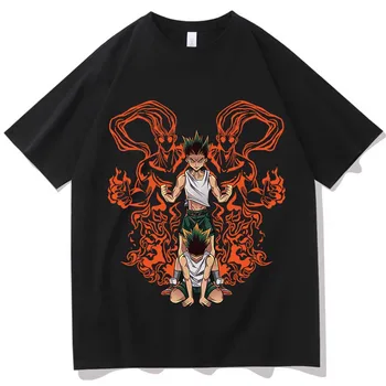Anime Hunter Medžiotojas Gon Marškinėliai Mados Harajuku O-Kaklo Trumpomis Rankovėmis Unisex Marškinėliai Gerbėjų Dovana