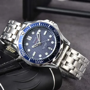 Top 41mm Originalus prekių Laikrodžiai Mens Verslo Klasikinis Automatinis, Dienos, Laikrodis, Pilnas Nerūdijančio Plieno Sporto Kvarco AAA Laikrodis