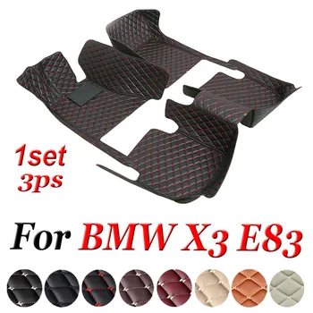 Automobilių kilimėliai BMW X3 E83 2005 2006 2007 2008 2009 2010 Custom auto pėdų Pagalvėlės automobilių kilimų padengti interjero priedai