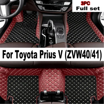Hibridinių Transporto priemonių, Automobilių Kilimėliai Toyota Prius V α Prius Plus ZVW40 ZVW41 2012~2017 7seat Vandeniui Grindų Kilimėliai, Automobilių Priedai