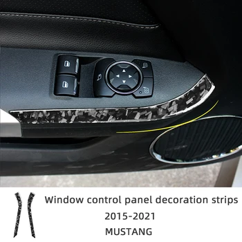 Lango Valdymo Skydo Apdailos Intarpai Froged Tekstūros Anglies Pluošto, Automobilių Lipdukai 2015-2021 Ford Mustang Interjero Priedai