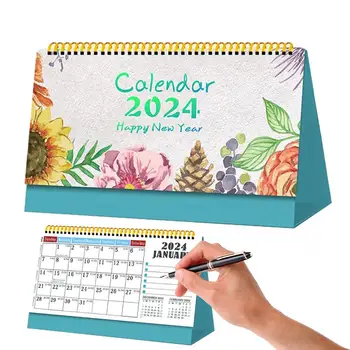2024 Stalo Kalendoriai Planavimo Kalendoriai Stalas Padas Storas Popierius Kūrybos Planuotojai Su Švenčių Mokytojams Klasėje Atostogų