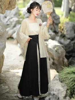 Šiuolaikinės Hanfu Kinų Tradicinė Suknelė Originalus Hanfus Elegantiškas Moterų Trumpi Marškinėliai Pagerėjo Ilga Suknelė Senovės Cosplay Drabužiai