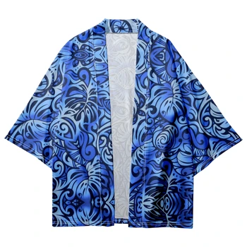2023 Japonų Kimono Vyrų Ir Moterų Harajuku Tradicinių Kimono Paisley Modelis Paplūdimys Marškinėliai Vasaros maudymosi Chalatai 1
