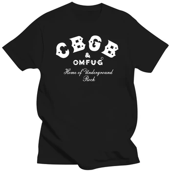 Vyrai Medvilnės Marškinėliai Vasarą Prekės Marškinėlius CBGB OMFUG T-shirt Punk Rock CBs Požeminės Tee Suaugusiųjų brand tee-shirt homme viršūnės