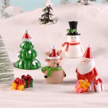 Kalėdų Miniatiūrinės Sniego, Kalėdų Senelio Pasakų Sodo Miniatiūros Pasakos Skaičiai Priedai Terariumai Figūrėlės Apdaila