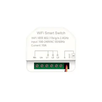 Tuya Alexa Wifi Smart Switch 3gang MINI Laikmatis įjungti-išjungti Prietaisą, Casa Inteligente Automatikos Moduliai Namuose