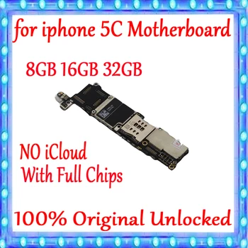 100% Patikrintas Geras Darbas Mainboard iphone 5C Plokštė 8GB 16GB 32GB iphone 5C Logika Valdybos Originalus, Atrakinta Švarus 