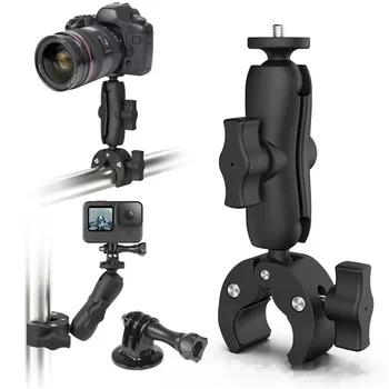 Naujas Išsakant Magic Arm Įrašą 360 Ballhead Super Apkaba, skirta Gopro Kamera Selfie Stick Monitorius LED Šviesos Fotografavimo Fiksuotas Laikiklis