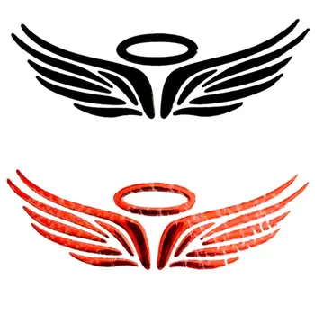 3D Angelo Sparnu Automobilį Auto Lipdukai, Decal Kūno Transporto priemonės Emblema Logotipas Ženklelis Apdailos Motociklų Lipdukai