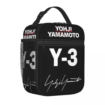 3Y Yohji Yamamoto Juoda Merch Izoliuoti Pietūs Tote Maišą Mados Laikymo Maisto Langelį Nešiojamų Unikalaus Dizaino Aušintuvas Šilumos Priešpiečių Dėžutė