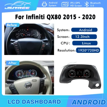 12.3 COLIŲ LCD Nissan Patrol Y62 INFINITI QX80 2015 - 2020 Automobilio Prietaisų Skydelio Ekranas Grotuvo Kristalų Srityje 